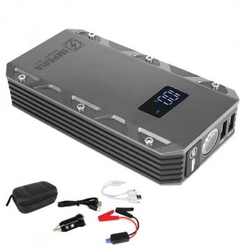 ΕΚΚΙΝΗΤΗΣ (JUMP STARTER) & ΕΦΕΔΡΙΚΗ ΜΠΑΤΑΡΙΑ (POWERBANK) 12V 7500mAh IMPERIA